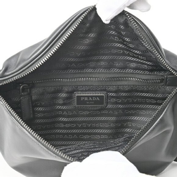 PRADA Body Bag Belt 2VL033 Leather Black S-155468 - Picture 7 of 10